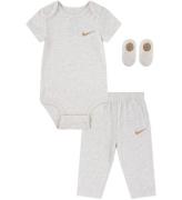 Nike Gaveæske - Body k/æ/Bukser/Strømper - Pale Ivory Heather