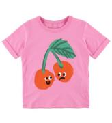 Stella McCartney Kids T-shirt - Pink m. KirsebÃ¦r