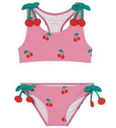 Stella McCartney Kids Bikini - UV50+ - Rosa m. KirsebÃ¦r