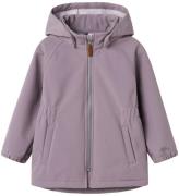 Name It Softshelljakke m. Fleece - NmfAlfa08 - Gray Ridge m. Mag