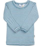 Joha Bluse - Rib - Uld/Silke - BlÃ¥