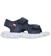 Tommy Hilfiger Sandaler - Velcro - BlÃ¥