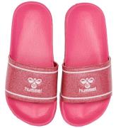 Hummel Badesandal - Pool Slide Glitter Jr - Raspberry