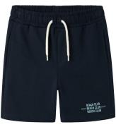 Name it Sweatshorts - NkmHenlo - Dark Sapphire m. Print