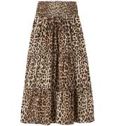 Name it Nederdel - NkfVinaya - Sort/LEOPARD AOP