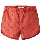 Name It Shorts - NmfVioleta - Spiced  m. Broderi Anglaise