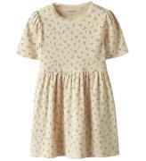 Name It Kjole - Rib - NmfHoise - Sun Kiss m. Blomster