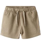 Name It Shorts - Striped - NmmHaris - Irish Cream