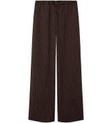 LMTD Bukser - NlfFouise - Chocolate Brown/Stripes
