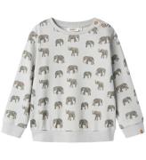Lil' Atelier Sweatshirt - NmmDias - Vapor Blue/Elephant