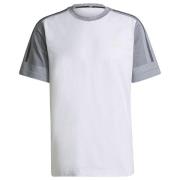 adidas T-Shirt Z.N.E. Sportswear Aeroknit - Hvid/Grå