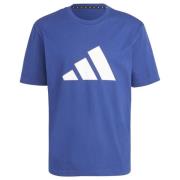 adidas T-Shirt Future Logo - Blå/Hvid