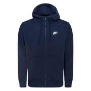 Nike Hættetrøje NSW Club - Navy/Hvid