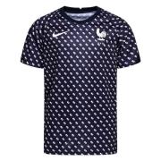 Frankrig Trænings T-Shirt Dri-FIT Women's EURO 2022 - Blå/Hvid Børn