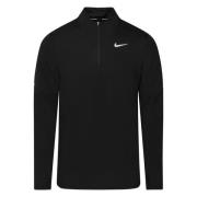 Nike Løbetrøje 1/2 Zip Dri-FIT Element - Sort/Sølv