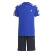 adidas Sæt Train-Essentials 3-Stripes - Blå/Hvid Børn