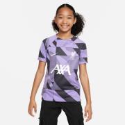 Liverpool Trænings T-Shirt Dri-FIT Pre Match - Lilla/Grå/Hvid Børn