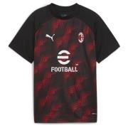 Milan Trænings T-Shirt Pre Match - Sort/Rød Børn