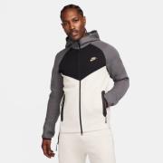 Nike Hættetrøje NSW Tech Fleece 24 FZ Windrunner - Grå/Hvid/Sort