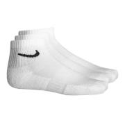 Nike Ankelsokker Cushion 3-Pak - Hvid/Sort