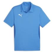 teamGOAL Polo Electric Blue Lemonade-PUMA White-PUMA Team Royal