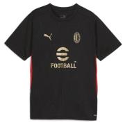 Milan Trænings T-Shirt - Sort/Rød Børn